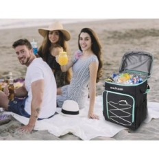 Bolsa de refrigerador InsMeer con ruedas y mango 45 L, apretado 48 x 35 x 27cm