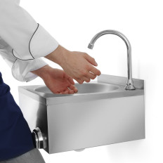 Marty-treble-free stainless steel kitchen washbasin Hendi 810316