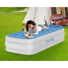 Matelas gonflable TouchXel avec pompe intégrée, simple, 196 x 97 x 47 cm