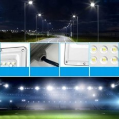 LED Tayire 100 W, 10000 lm, hideg fehér 6500 K, IP65 a falon
