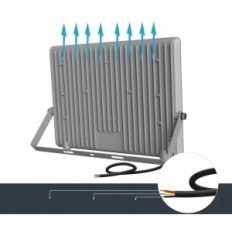 LED RESOLUTER TAYIRE 100 W, 10000 LM, studený bílý 6500 K, IP65 na zdi