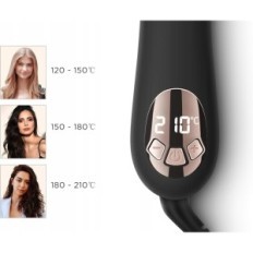 Parwin pro skaistums 25mm matu curler ar LCD displeju, 120-210С