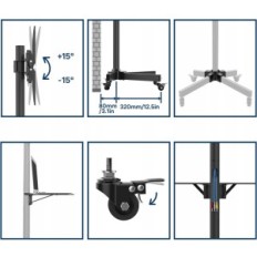Lattiajalusta Bontec TC-001B alkaen 23-60 '' Maxvestä 400x400 mm