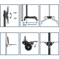 Bodenständer Bontec TC-001b von 23-60 '' Maxvesa 400x400 mm