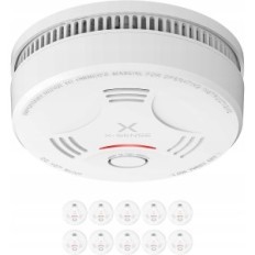 X-Sense SD11 Ανιχνευτής καπνού, μπαταρία 10 χρόνια, αισθητήρας πυρκαγιάς, Ορισμός 10 τεμ