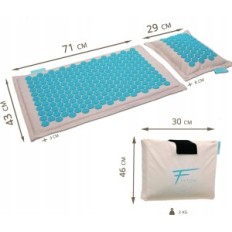 Set for acupressure fit, mat + pillow + bag set for relaxation massage