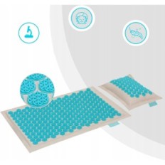 Sada pro akupresurní fit, mat + polštář + sáček pro relaxační masáž