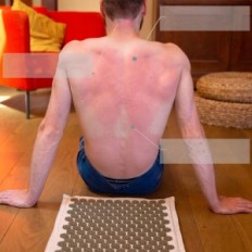 Sada pro akupresurní fit, mat + polštář + sáček pro relaxační masáž