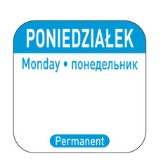 Slepátka bezpečnosti potravín na opätovne použiteľných kontajneroch pondelok en ru sk 1000 ks. Hendi 850077