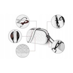 GEESTOCK pečių maišelis, pagamintas iš dirbtinės odos baltos spalvos