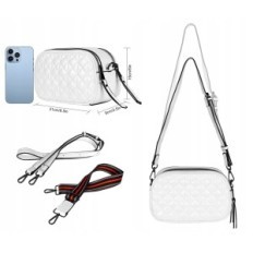 Saco de ombro geestock feito de pele artificial em branco