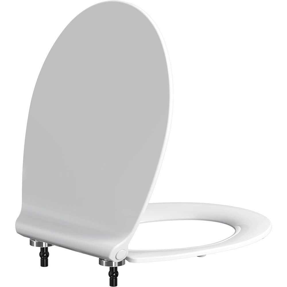 PC & T B6098 placa lateral com sistema de fechamento silencioso, branco