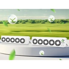 Ecocalm-Lüfter Booster 2.0 Heizventilatoren mit Wärmesensor, 2 Stück.