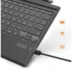 Moko Keyboard for Microsoft Surface Pro 7 Plus / 7/6/5 / 4/3 Italian Gray