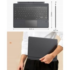 Tastiera Moko per Microsoft Surface Pro 7 Plus / 7/6/5 / 4/3 Grigio italiano