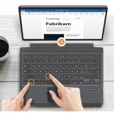 Moko πληκτρολόγιο για το Microsoft Surface Pro 7 Plus / 7/6/5 / 4/3 Ιταλικά Γκρι