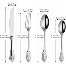 Stainless steel cutlery set Mafier, 24 elements