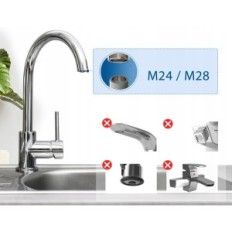 Legionelli Sanquell szűrő mosogatók és fürdőkádak SAFETY TAP teljes készlet