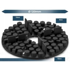 Quick2Fix gummi skiver, 4 mm x-høj 10 mm stik, sæt af 45 stk