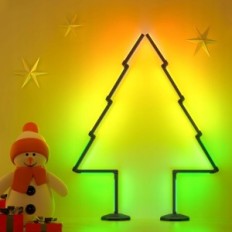 Corner LED gulvlampe Bedee med fjernkontroll