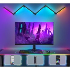 Corner LED gulvlampe Bedee med fjernkontroll