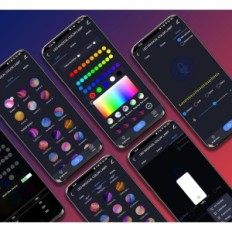 Hjørne LED gulv lampe bedee med fjernbetjening