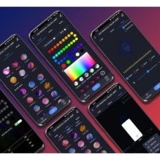 Corner LED-lattian lamppu Kaukosäädin