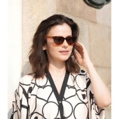 Wooden sunglasses. Magic, with polarization, black