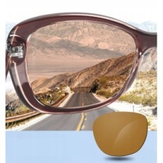 Gafas de sol, polarizadas, grande, marrón