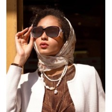 LVIOE női napszemüveg, polarizáló, nagy, barna