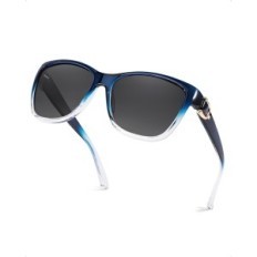 Women's Sunglasses Lvioe, Blue Stylish Mirror Sunglasses with UV400 protection and a light frame