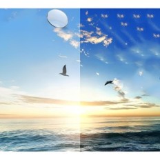 Dameszonnebril LVIOE, blauwe stijlvolle spiegelzonnebril met UV400-bescherming en een lichtframe