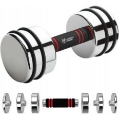 Northdeer 5 kg steel dumbbells, chromed with handles, set of 2 pcs.