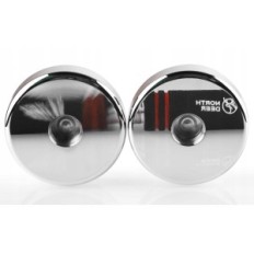 Northdeer 5 kg steel dumbbells, chromed with handles, set of 2 pcs.