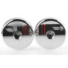 Northdeer 5 kg steel dumbbells, chromed with handles, set of 2 pcs.