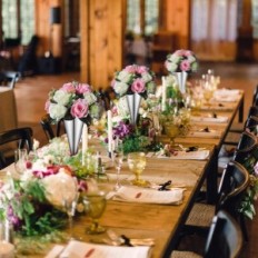 Vaso em flores Sziqiqi metal 36 cm, prata, conjunto de 10 pcs.