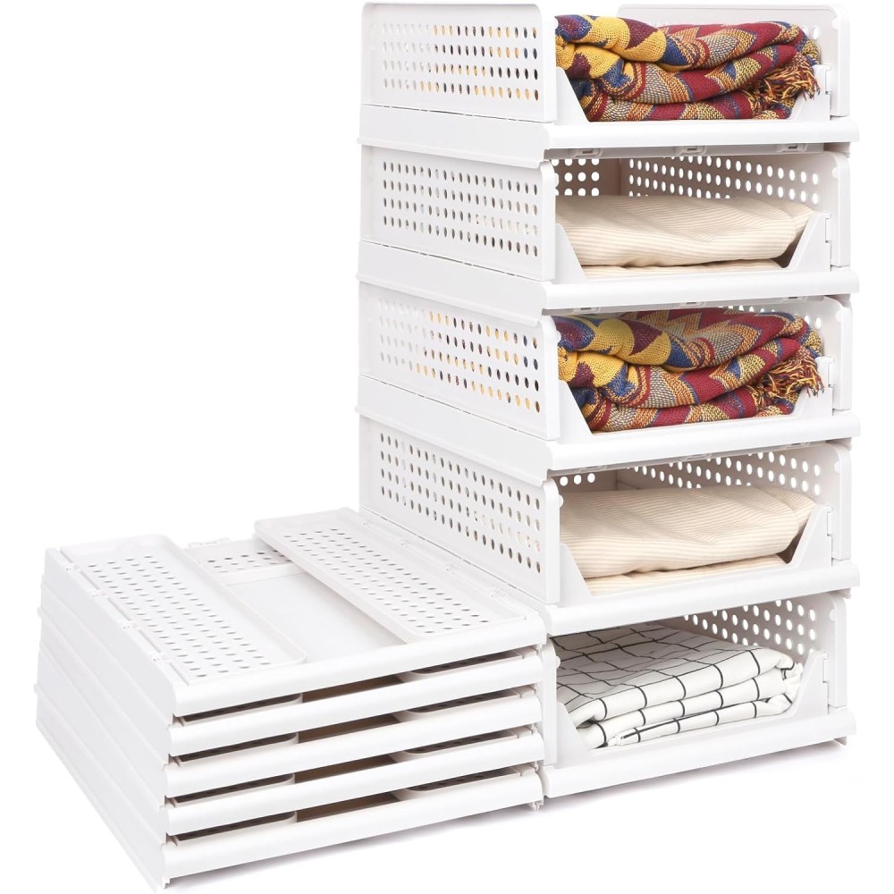 Organizer voor Ostold 43 x 33 x 70 cm garderobe, wit, stel 5 stuks in.