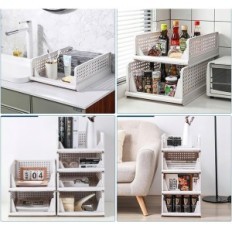 Arrangør for Ostold 43 x 33 x 70 cm garderobe, hvit, sett 5 stk.