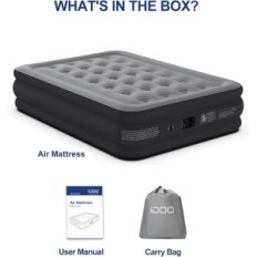 Matelas gonflable Idoo I-C-015 Auto-Soutenu, 195x137x46cm