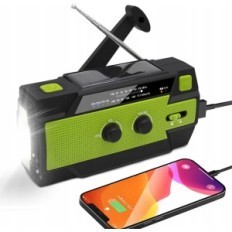 Radio Efluky 090PLUS AM/FM/NOAA, power bank 4000mAh, latarka