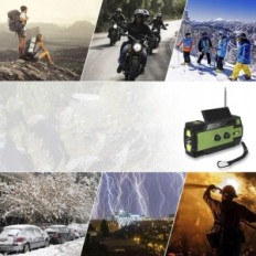 Radio Efluky 090Plus AM / FM / NOAA, Power Bank 4000mAh, lommelykt