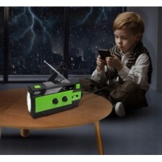 Radio Efluky 090PLUS AM/FM/NOAA, power bank 4000mAh, latarka