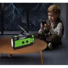 Radio Efluky 090plus AM / FM / Noaa, Power Bank 4000mAh, Flashlight