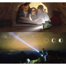 Radio Efluky 090plus AM / FM / Noaa, Power Bank 4000mAh, Flashlight