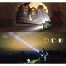 Radio Efluky 090plus AM / FM / Noaa, Power Bank 4000mAh, Flashlight