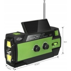 Radio Efluky 090plus AM / FM / Noaa, Power Bank 4000mAh, Flashlight