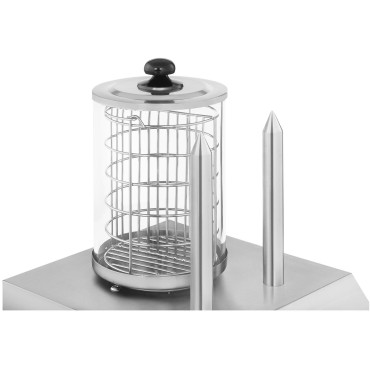 Dispositivo riscaldante fino a 30 hot dog salsiccia 2 rotoli Royal Catering Rchw-350-2