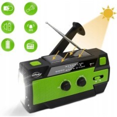 Raadio efluky 090plus AM / FM / Noaa, Power Bank 4000mAh, Taskulamp