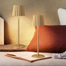 Lampa stołowa FUNTAPHANTA PBG-1230 akumulatorowa 2 szt., 37,5cm, złota