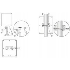 WiFi WOET W6 Aerial z razponom do 10 m, USB kabel 10 m